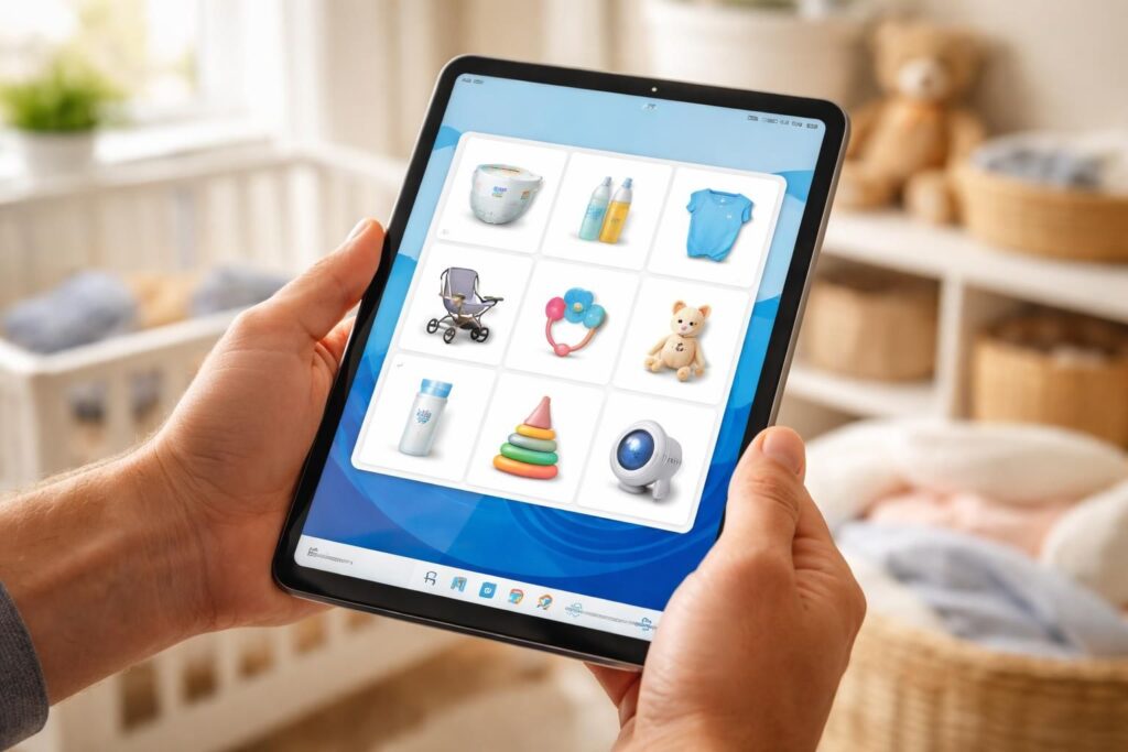 découvrez notre liste d'achats puériculture idéale pour l'arrivée de votre bébé, spécialement conçue pour une utilisation facile sur tablette windows 11.