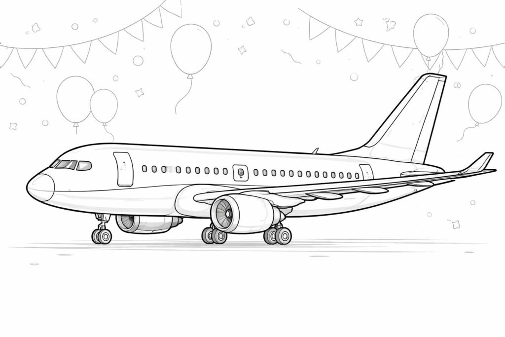 découvrez des dessins d'avions à colorier, parfaits pour animer les fêtes d'anniversaire des enfants avec un thème ludique et créatif.