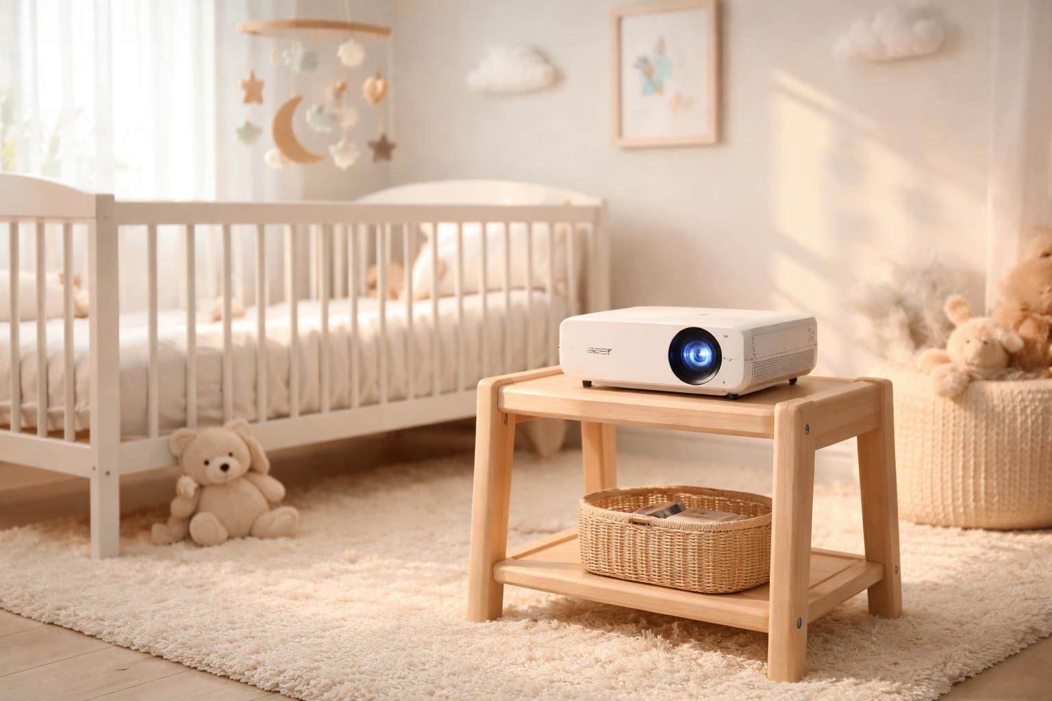 découvrez notre support stable pour vidéoprojecteur acer, idéal pour la chambre de votre bébé, offrant sécurité et qualité d'image optimale.