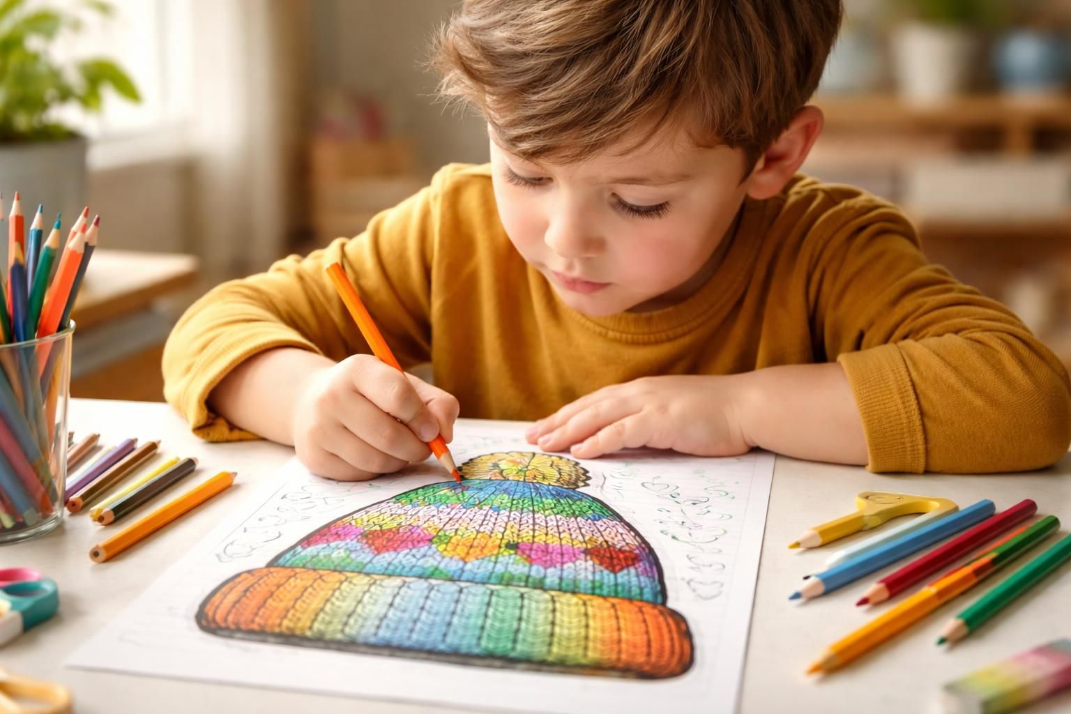 découvrez pourquoi le coloriage d'un bonnet est idéal pour développer les compétences motrices chez les enfants tout en stimulant leur créativité.