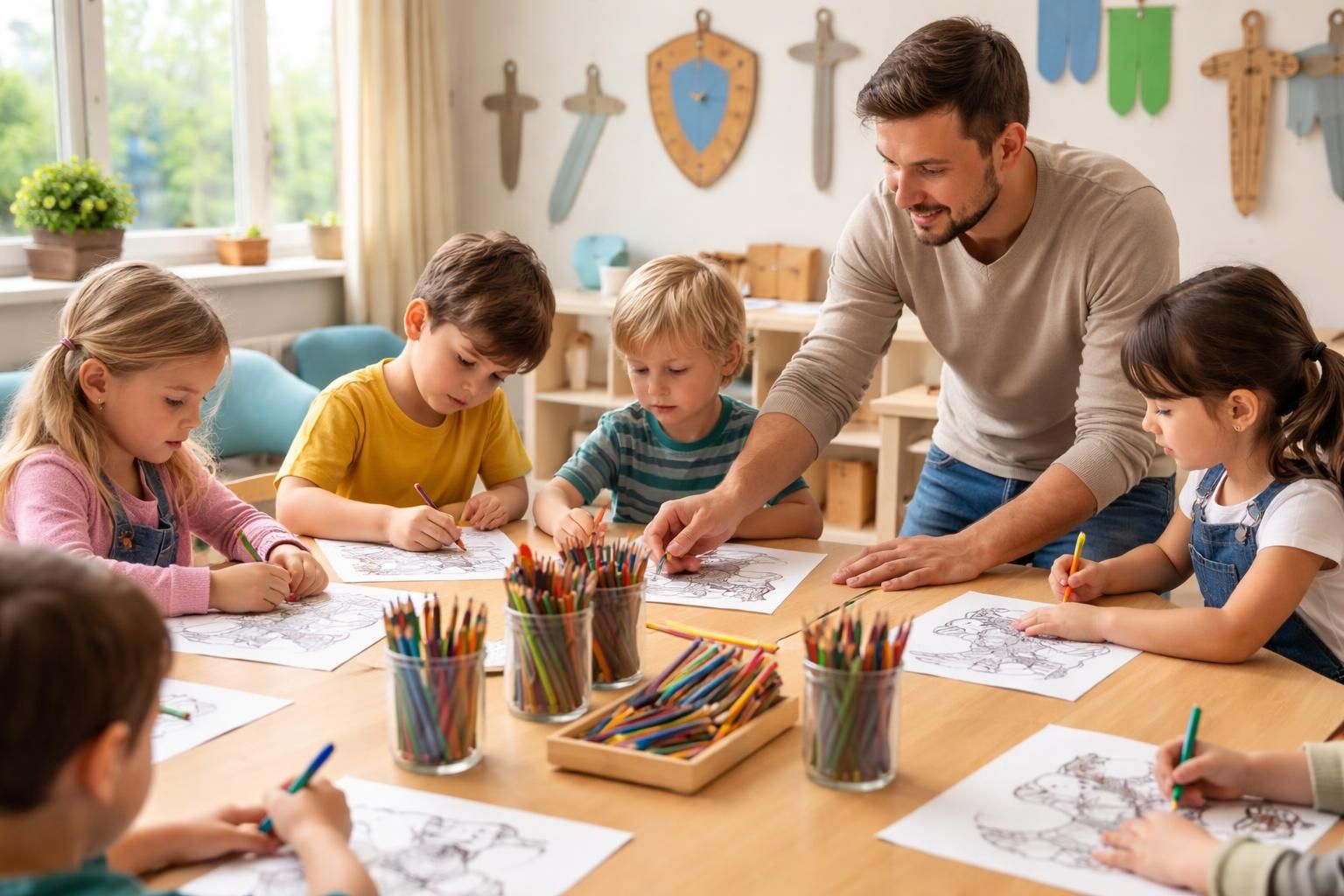 découvrez comment organiser un atelier de coloriage du chevalier pour enfants, avec des astuces simples pour stimuler leur créativité et s'amuser en toute sécurité.