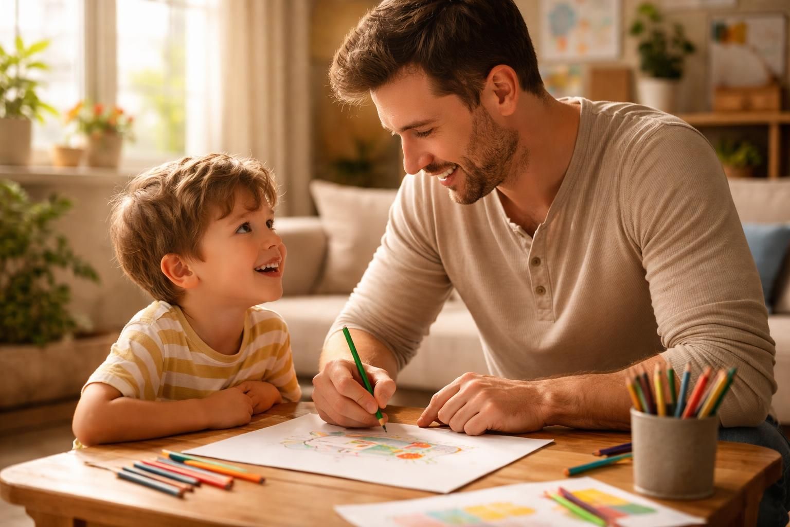 découvrez comment un simple dessin réalisé par papa peut renforcer le lien affectif avec son enfant en favorisant la communication, la créativité et les moments partagés.