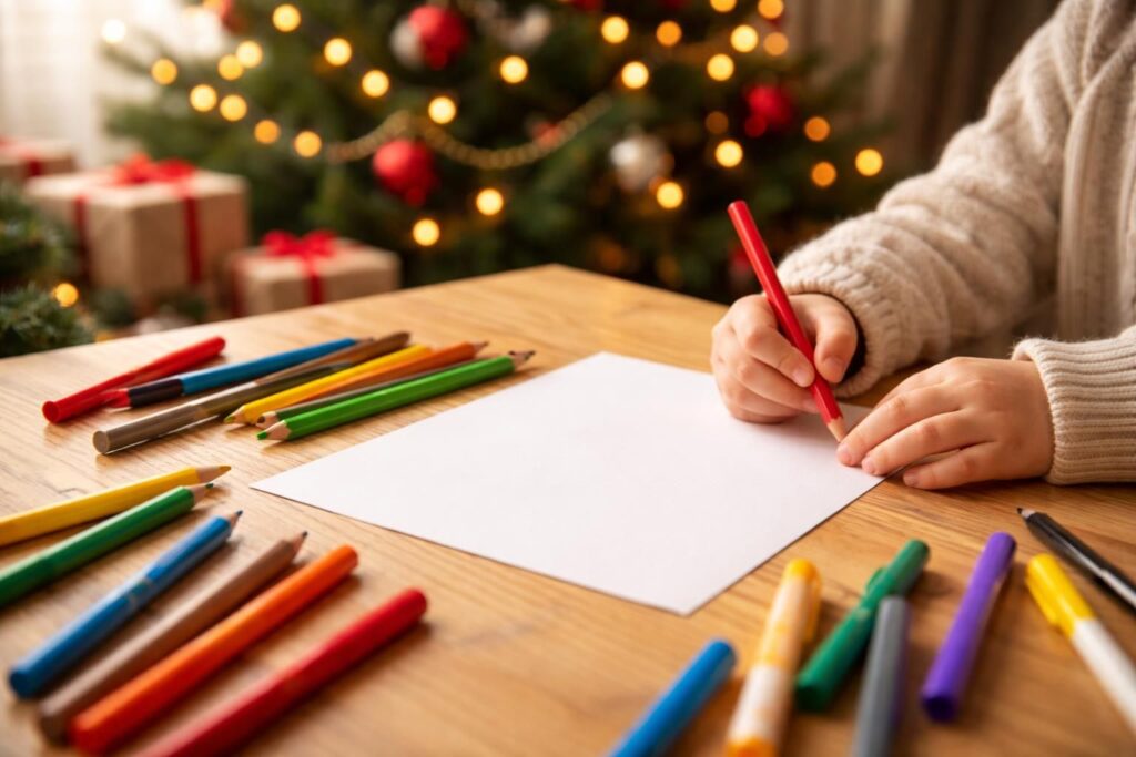 apprenez à créer une lettre au père noël à imprimer et à colorier, une activité ludique et créative pour vos enfants à l'approche des fêtes.
