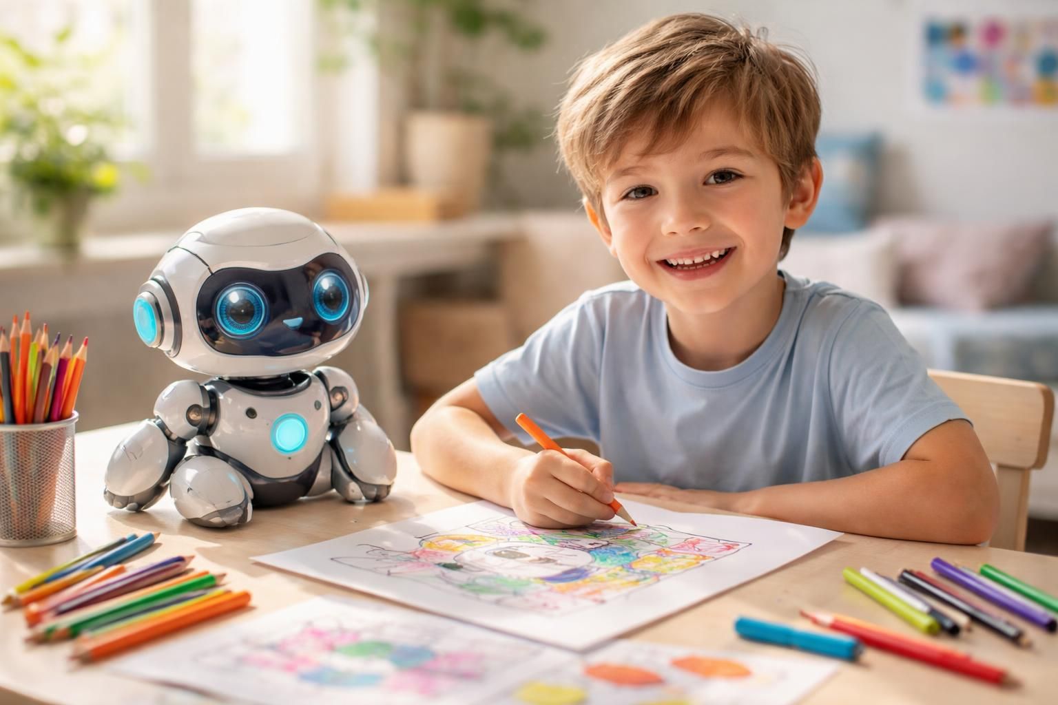découvrez comment le robot à colorier peut stimuler la créativité des enfants en les aidant à exprimer leur imagination de manière ludique et interactive.