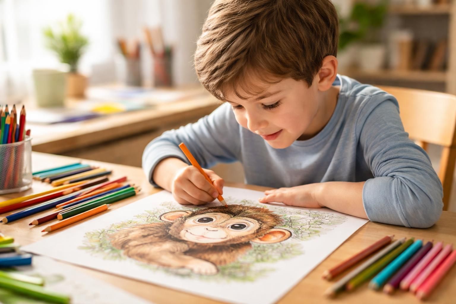 explorez comment le coloriage d'un singe peut stimuler la créativité des enfants tout en leur offrant un moment ludique et éducatif.