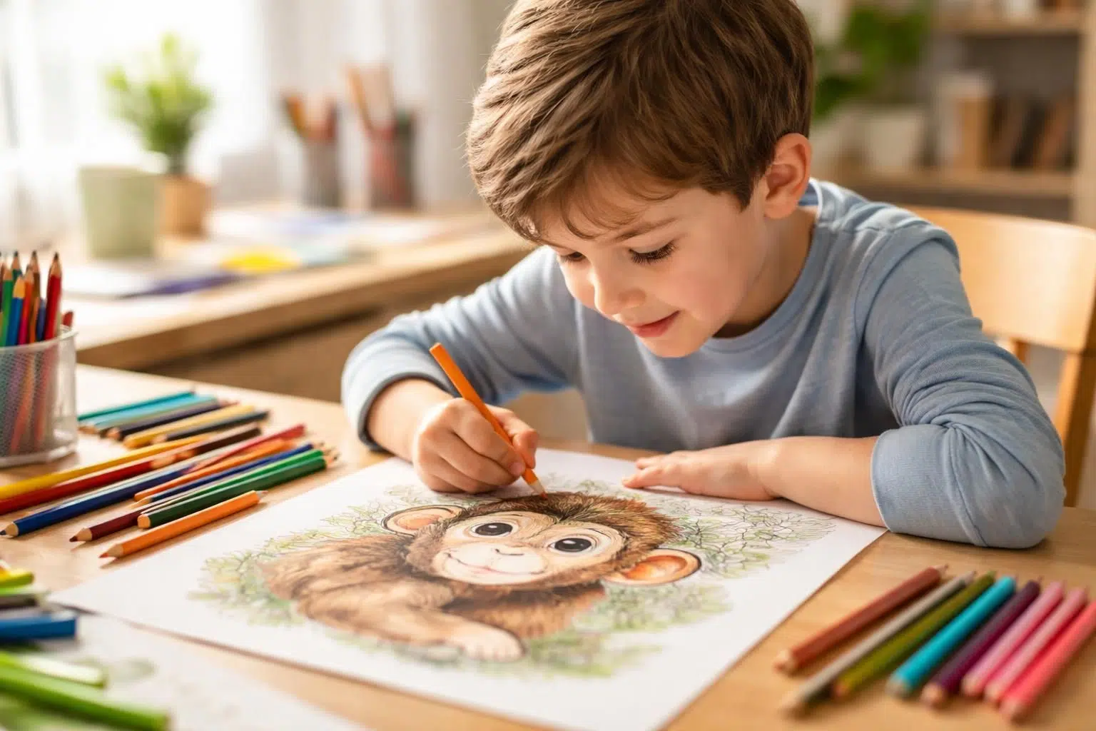 explorez comment le coloriage d'un singe peut stimuler la créativité des enfants tout en leur offrant un moment ludique et éducatif.