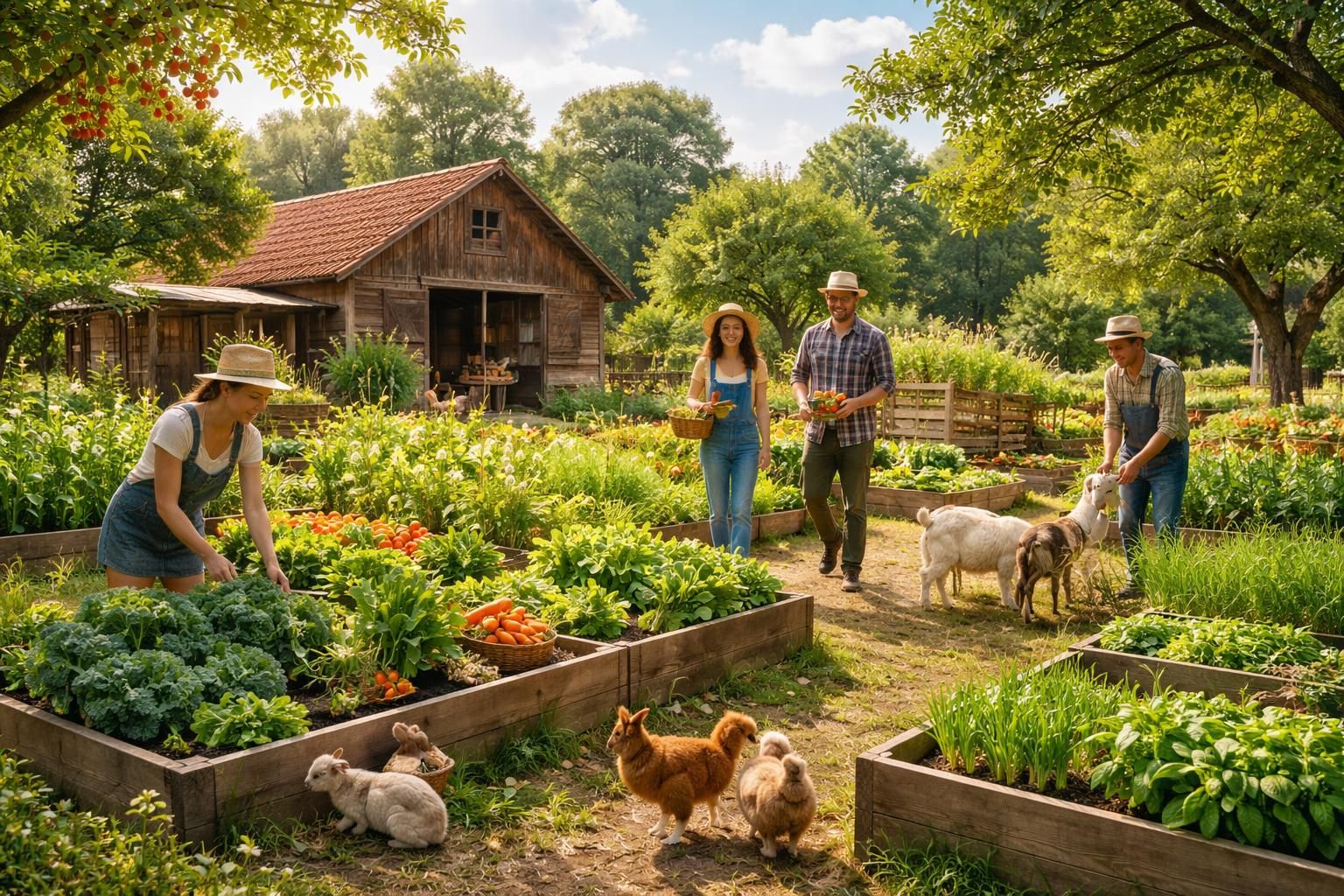 explorez les plaisirs d'une mini ferme locale pour adopter un mode de vie plus écologique et proche de la nature.