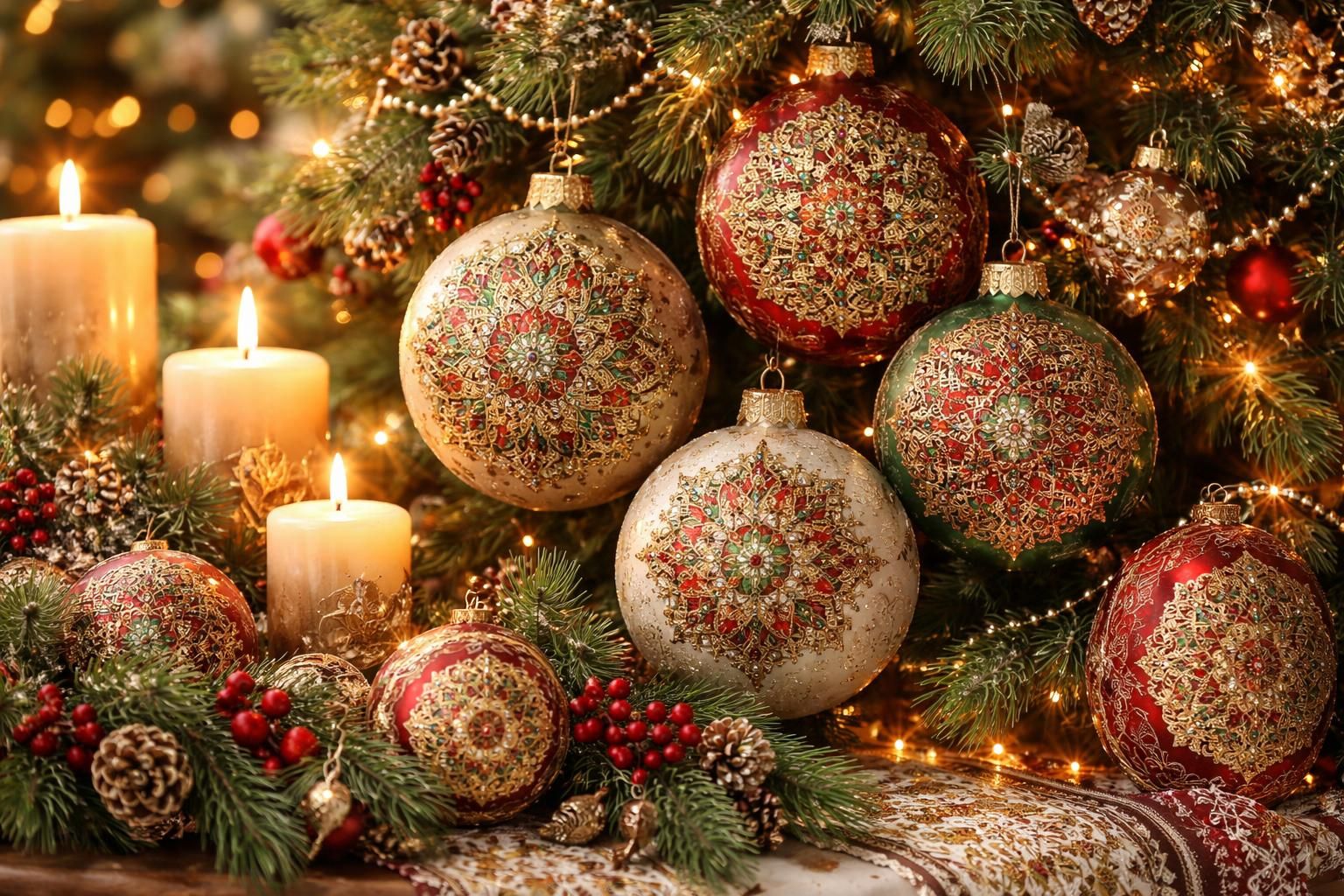 découvrez comment allier l'art ancien des mandalas avec une touche moderne pour des décorations de noël uniques et inspirantes.
