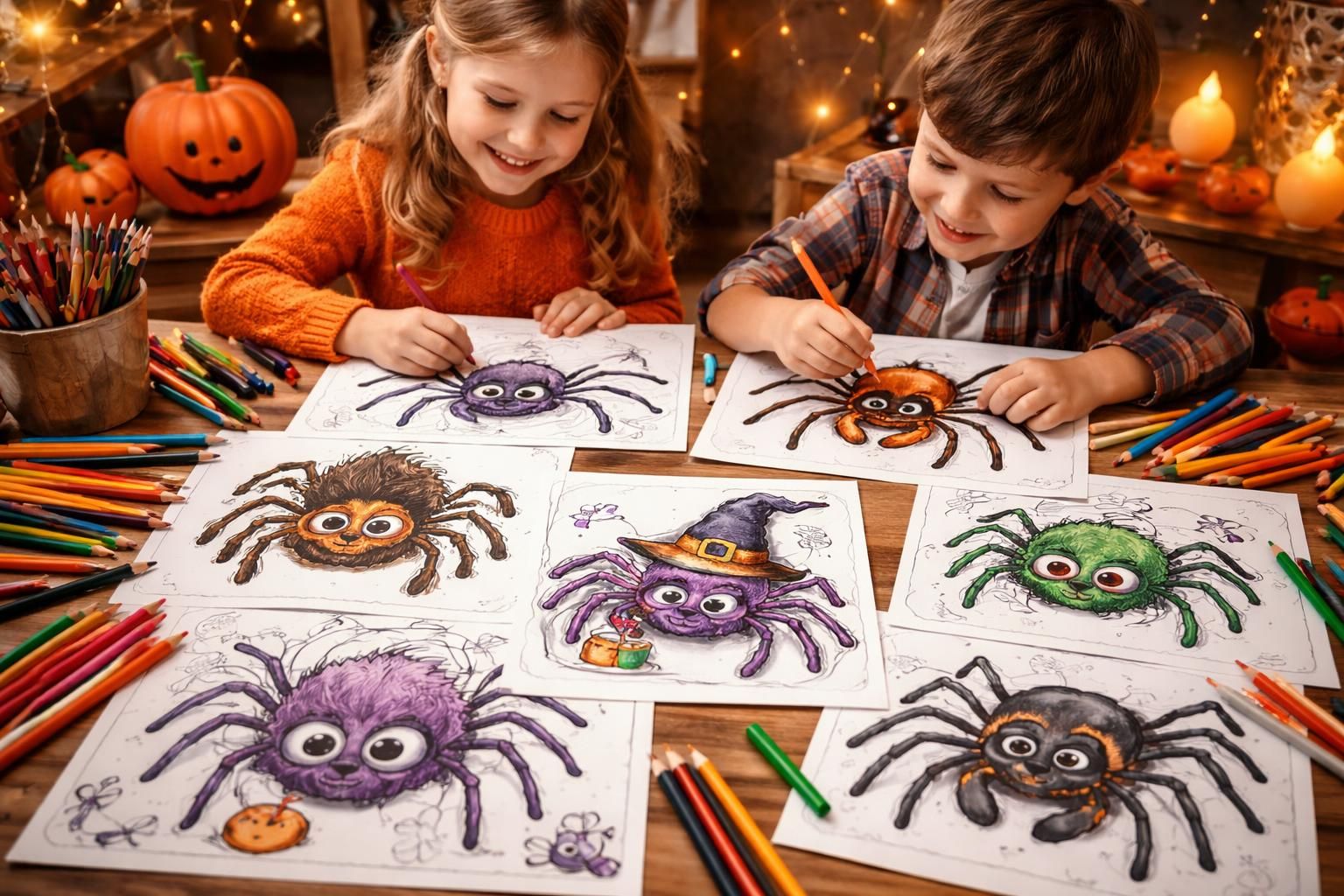 découvrez les meilleures idées de coloriage d'araignées pour halloween et amusez-vous en famille avec vos enfants grâce à des activités créatives et effrayantes.