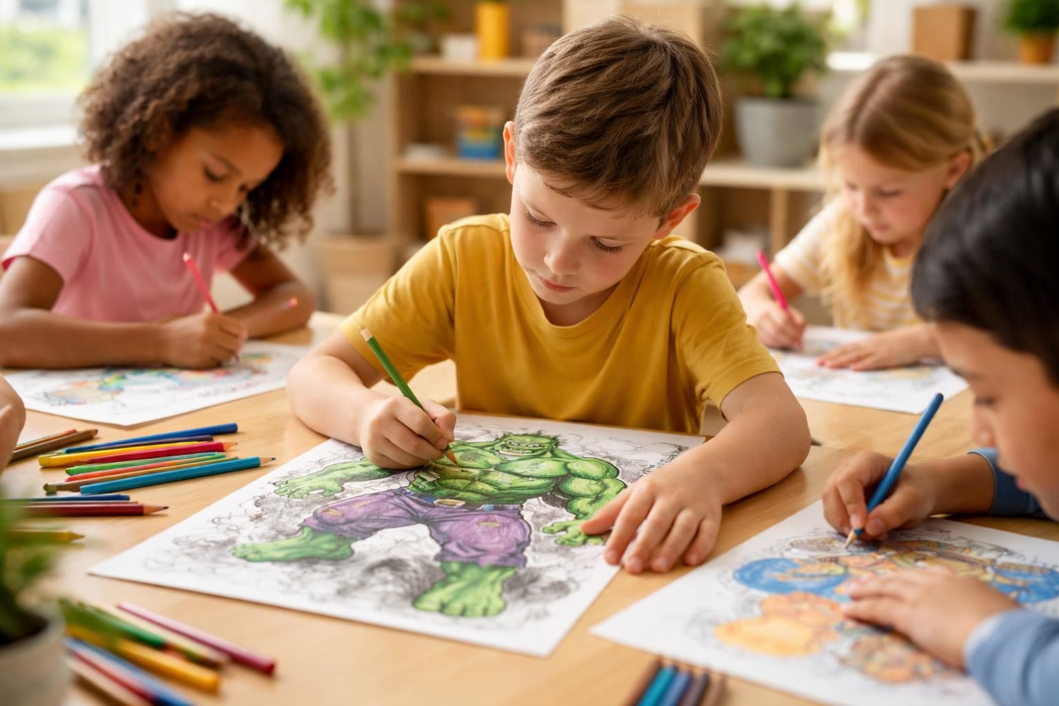 découvrez comment le coloriage avec hulk peut améliorer la concentration des enfants en stimulant leur créativité et leur attention de manière ludique.