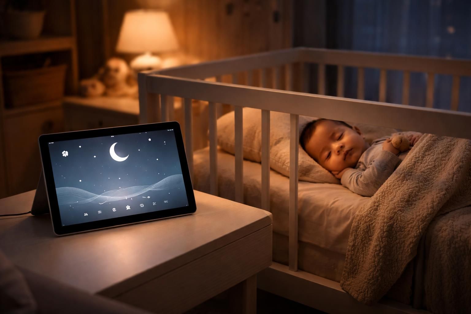 optimisez le sommeil de votre bébé grâce aux bruits blancs en mode nuit sur votre tablette tactile microsoft surface, pour des nuits paisibles et reposantes.