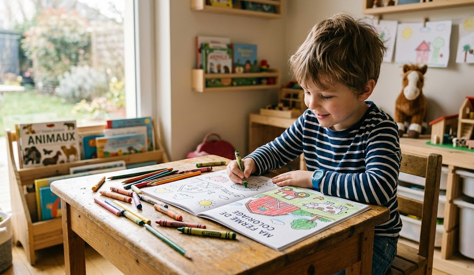 coloriage de la ferme